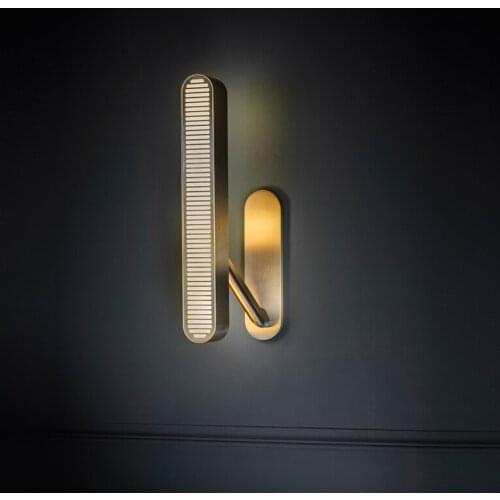 Nordic wall lamp simple personality mirror lamp living room bedroom wall lamp retro post modern wall lamp