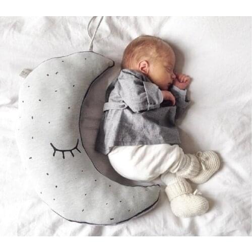 New Moon Luminous hold Pillow Baby comforting Pillow decorate Children room