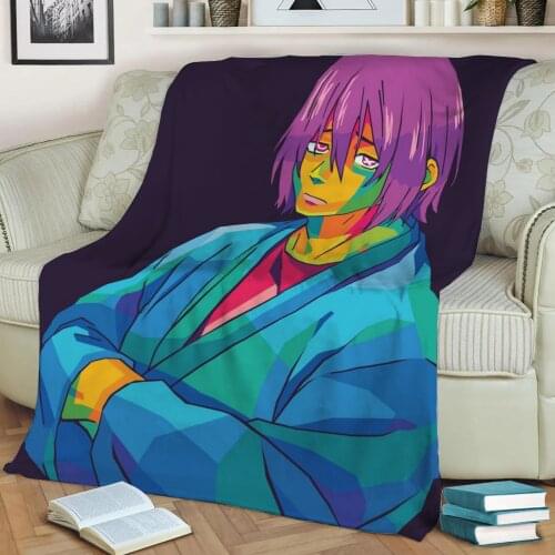 Benimaru Shinmon 3D Print Plush Blanket Throw On Sofa Home Decor Soft Warmth Washable Nap Blanket Dropshipping