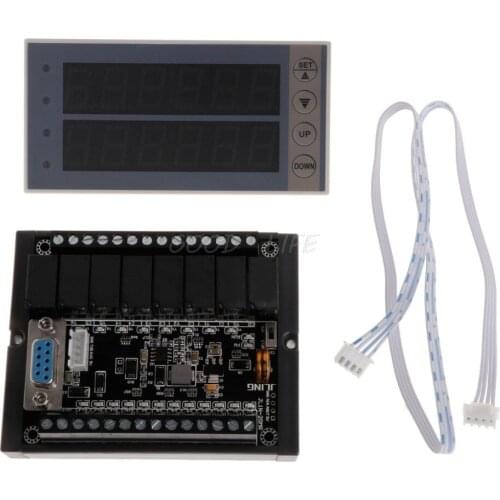 PLC FX1N-20MR & Rail Type Housing & PLC Display Relay Module Delay Module 10-28V Dropship