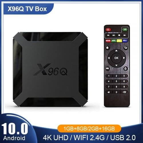 X96Q TV BOX Android 10.0 2020 Allwinner H313 Quad Core Full HD 2.4G WiFi X96 TV Smart 4K Media Player Smart TV Set Top Box X96Q