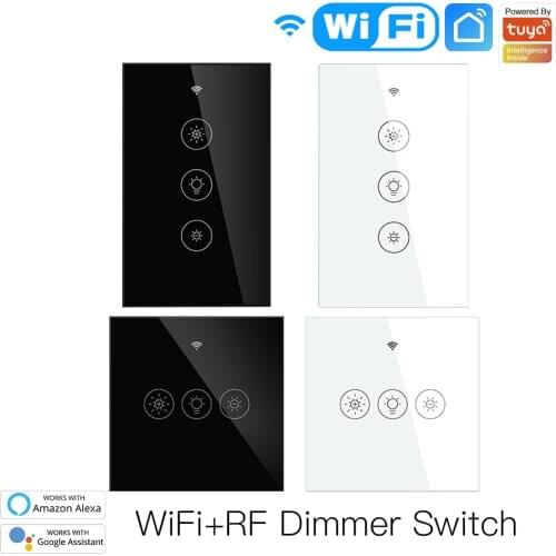 New WiFi RF Smart Light Dimmer Switch 2/3Way Muilti-Control Smart Life/Tuya APP Control Works with Alexa Google Voice Assistants