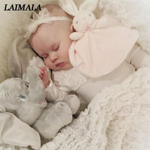 Newborn Baby Bunny Soothing Towel Girls Boys Comfort Toys Infant Gift Soft Security Blanket Sleep Friend Rabbit Doll Plush Toys