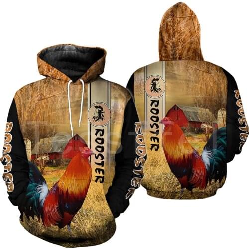 Tessffel Animal Symbol Chicken Rooster Funny Crewneck NewFashion Tracksuit Harajuku 3DPrint Zipper/Hoodies/Sweatshirts/Jacket 13