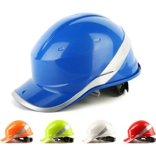 Safety Helmet Hard Hat Work Cap ABS Insulation Material With Phosphor Stripe Construction Site Insulating Protect Helmets 102018