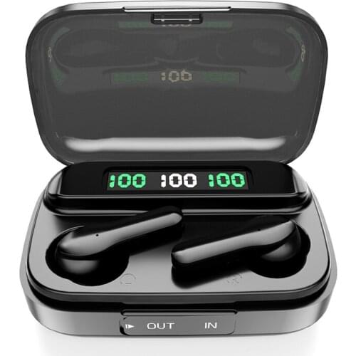 209 TWS Bluetooth Earphones with Microphone Wireless Headphones Stereo V5.1 Touch Control Power Bank Led Display Headset for F9