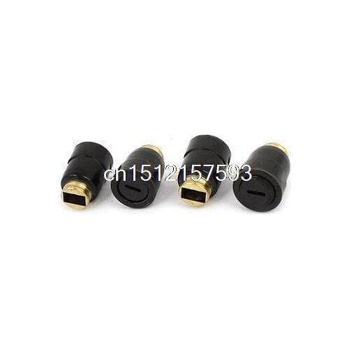 4 Pieces 10mm x 6mm Rectangle Hole Carbon Brush Holder Caps Cover