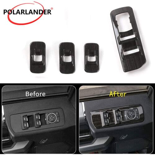 Car Accessories Chrome Window Lift Panel High fashion Switches Cover Trim For 2015 2016 2017 2018 F/ord F150 6 Colors 4 Pieces