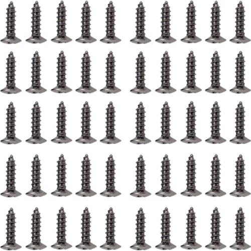 50 Pack Guitar Bass Pickguard Screws for ST Squier SQ Guitar Parts