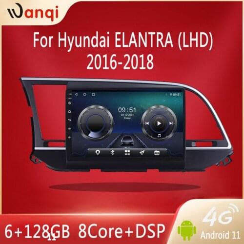 6GB+128GB Android 10.0 car radio for Hyundai Elantra LHD 2016 2017 2018 Multimedia video player GPS navigation split screen