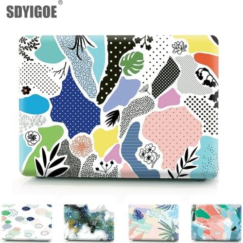 Laptop Case For MacBook 13Pro touchbar for Apple macbook Air13 Touch ID 13.3 15" A1932 A1989 A1708 A1707 Patterned Hard shell