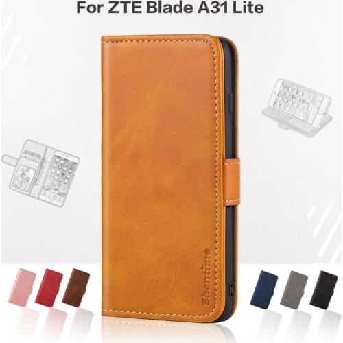 Flip Cover For ZTE Blade A31 Lite Business Case Leather Luxury With Magnet Wallet Case For ZTE Blade A31 Lite Phone Cover