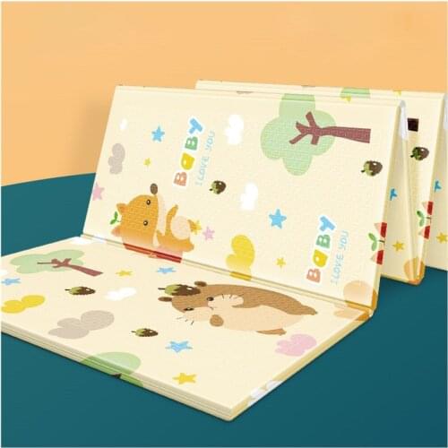 Kid Carpet Baby Play Mat Educational Games For Children Foldable Waterproof XPE Foam Blanket Toddler Soft Crawling Pad with Bag