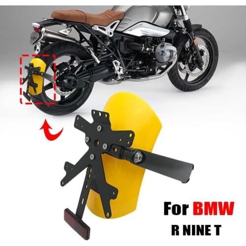 For BMW R Nine T R9T Pure Racer Scrambler 40th Anniversary Edition 2014-2021 2020 Motorcycle Rear Fender Mudguard LED Bracket