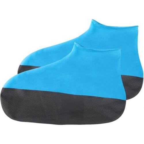 1 Pair Elastic Accessories Cycling Rubber Foot Wear Thick Sole Reusable Shoes Cover Anti Rain Travel Waterproof Outdoor Portable