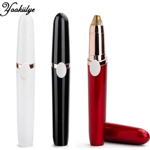 3 Colors Electric Eyebrow Trimmer Makeup Painless Eye Brow Epilator Portable Mini Shaver Razors Facial Hair Remover for Women
