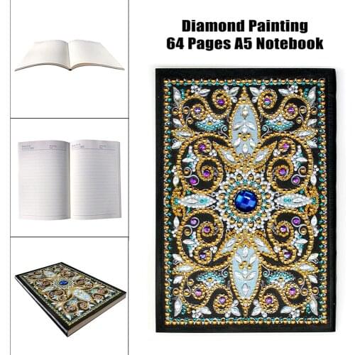 EverShine DIY Special Shaped Diamond Painting Flower Rhinestones Pictures Notebook Diamond Mosaic Diary Book A5 Bead Embroidery