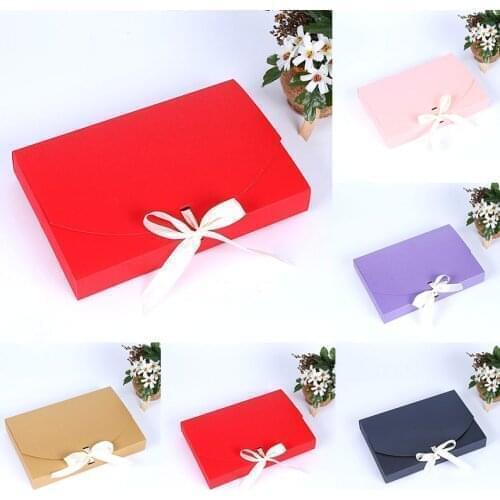 Kraft Paper Cardboard Envelope Bag Wedding Invitation Cards Packaging Box Photo Postcard Baking Cookies Gift Box