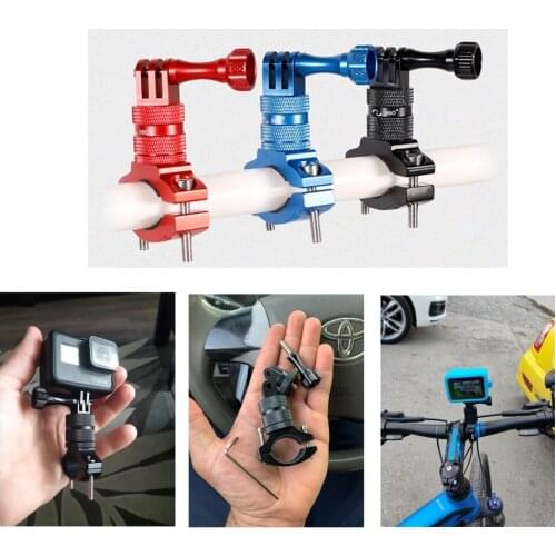 Bike Handlebar Mount for Gopro Hero 9/8/7/6/5 Sj4000 Yi 4K AKASO Campark,Aluminium 360 Degree Rotation Motorcycle Camera Clamp