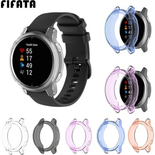 FIFATA TPU Soft Protective Cover For Garmin Venu Smart Watch Case Silicone Shell Protector Frame For Garmin Venu Accessories