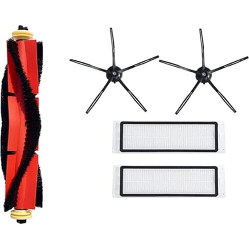 5 Set Replacement Parts Compatible for Xiaomi Roborock S5 Max S6 S60 S5 S50 T6 Mop Black Side Brush Accessories