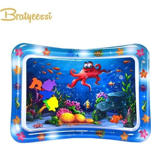 Inflatable Baby Play Mat Infant Water Spray Pad Toddler Activity Playmat Center Water Mat Baby Tummy Gym Toys