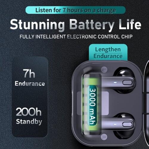 TWS Bluetooth 5.0 Wireless Earphones LED Digital Real-Time Power Display Can Be Used Separately IPX7 Waterproof Headset Dropship