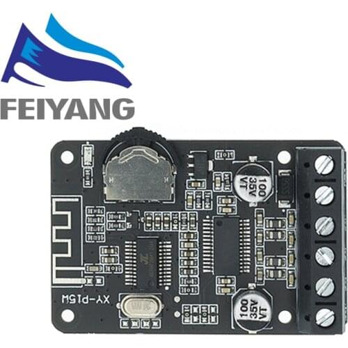 10W/15W/20W Stereo Bluetooth Power Amplifier Board 12V/24V High Power Digital Amplifier Module XY-P15W