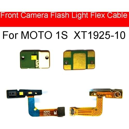 Camera Of Flash Light Flex Cable For Motorola Moto Green Pomelo 1S Front Rear Main Camera With Proximity Sensor Flex Ribbon