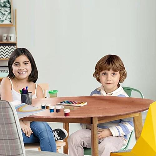Table Cloth PVC Oil-proof Round Elastic Table Protector Round Table Cloth Table Protector Elastic Tablecloth Tea Table Cloth