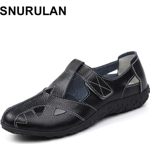 SNURULAN New Women Sandals Flat Little White Shoes Women Casual Platform Ladies Vintage Sandals Shoes for Dropshipping Zapatos