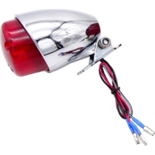 Universal 12V Motorcycle LED Brake Stop Running Tail Rear Light for Cafe Racer Bobber Cruiser Chopper Custom