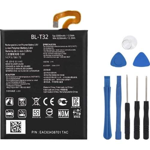 High Quality Phone Replacement Battery BL-T32 for LG G6 G600L G600S G600K G600V H870 H871 H872 H873 LS993 3300mAh Battery