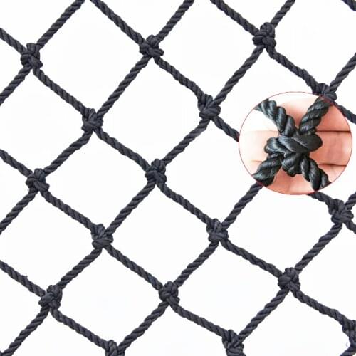 Black Nylon Safety Netting Stair Balcony Safety Protection Fence Kids Toddler Safe Deck Anti Falling Net Garden Net Safe Fence