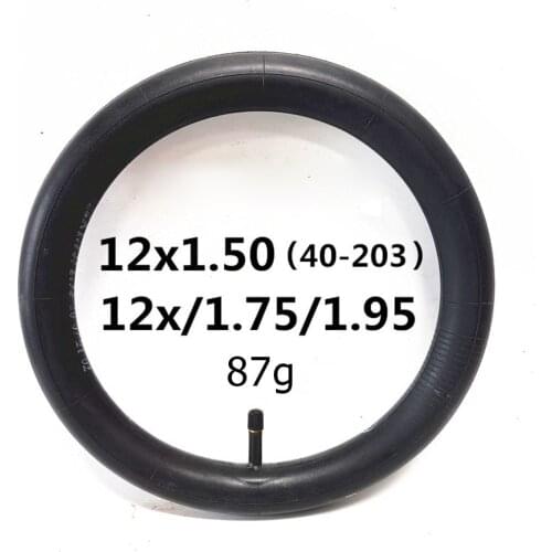 12 Inch Spare Parts For Bicycle Bicycle Camera MtbTiresbike Electric Bike Inner Tube 12 1/2x1.75/19.5 Straight Valve Bicycle