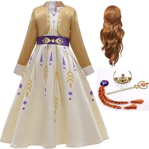 2021 Halloween Princess Girl Wedding Dress Kids Cosplay Dresses Up Children Costume For 3-12 Years Girls Clothes Vestidos Set