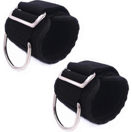50% Hot Sale Home Gym Fitness Adjustable Ankle Strap D-ring Attachment for Cable Machine Fitness Equipment