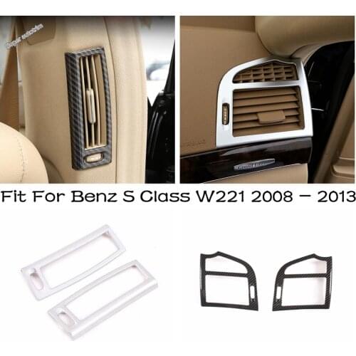 Car Styling Front AC Pillar B Post Air Conditioning Outlet Cover Trim Frame Fit For Mercedes Benz S Class W221 2008 - 2013