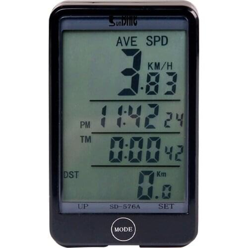 Wireless Bike Computer LCD Display For Electric Bike Scooter