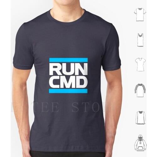 Cmd T Shirt Print Cotton Cmd Command Prompt 80S Retro Computer Hacker Parody Typography Run Windows Pc Coding Programming