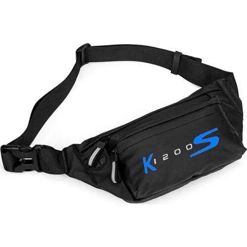 For BMW K1200S K 1200 S LOGO Men Waist Pack Belt Hip Bum Slant back bag Chest Bag Male Motorcycle Riding Antitheft Purse