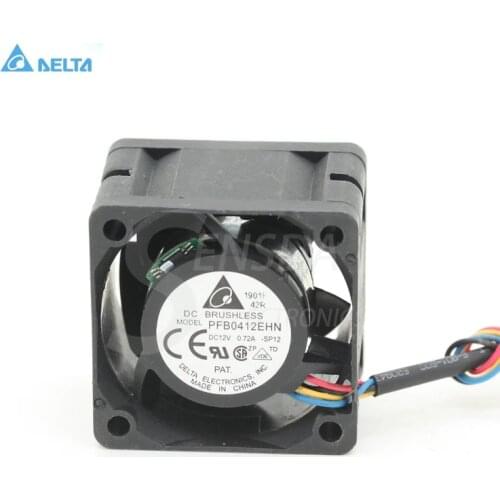 For delta PFB0412EHN 4028 40mm 4cm 12V 0.72A 4 -pin pwm industrial server inverter cooling fans
