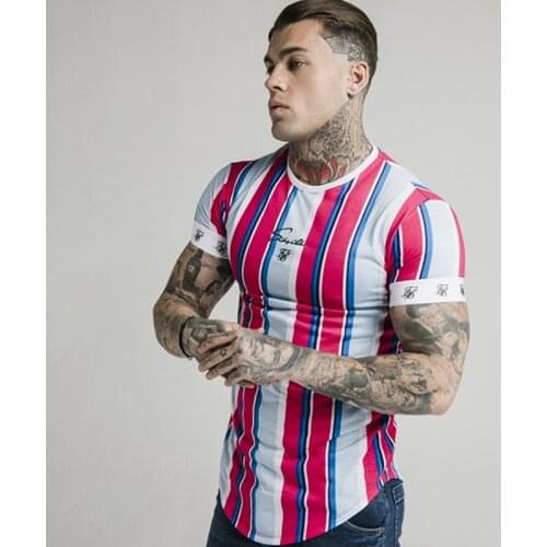 Summer SikSilk Male T Shirt Silk Silk Tshirt O-Neck Short Funny Mens Shirts T Shirts Sik Silk Men Tops Tees