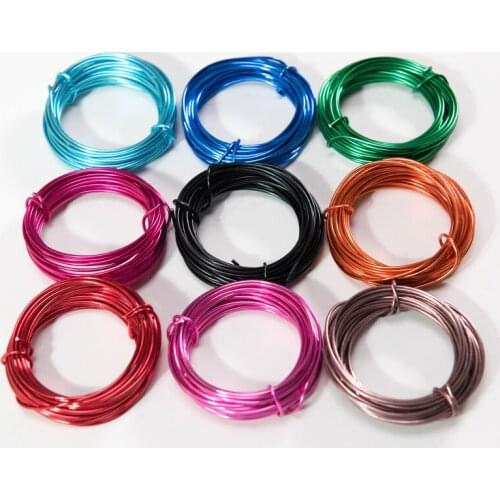 Hot Sale 9 Rolls Bonsai Wires Anodized Aluminum Bonsai Training Wire with 3 Sizes (1.0 Mm,1.5 Mm,2.0 Mm),Total 147 Feet