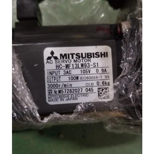 HC-MF13LW93-S1 servo motor , used in good condition . 85% appearance new , good working , free shipping