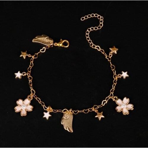 MQCHUN Cat Cardcaptor Sakura Magic Sailor moon charm bracelet Wand Cuff Wings Heart Love Bracelets & Bangles -25
