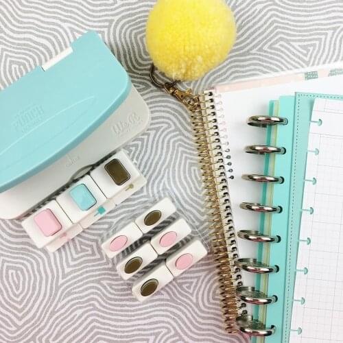 We R Memory Keepers Happy Planner Six-hole Loose-leaf Handbook Coil Album Notebook Punch A Powerful Universal Punching Artifact