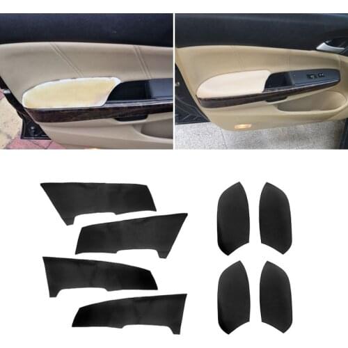 Soft Leather Door Panels Cover For Honda Accord 8th Gen 2008 2009 2010 2011 2012 Car Door Armrest Panel Cover Sticker Trim