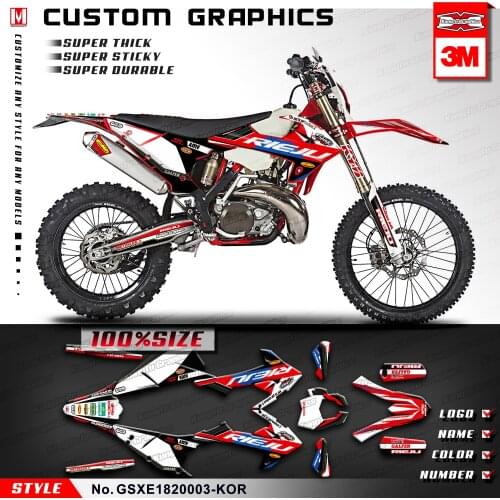 KUNGFU GRAPHICS Motocross Sticker Kit for GAS GAS EC XC 200 250 300 ECRANGER SIX DAYS ENDURO GP 2018 2019 2020