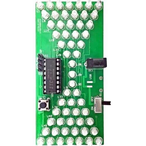 5Pcs/Lot DIY Electronic Hourglass Kit Interesting Learning Kit MCU DIY LED Flash Kit Spare Parts